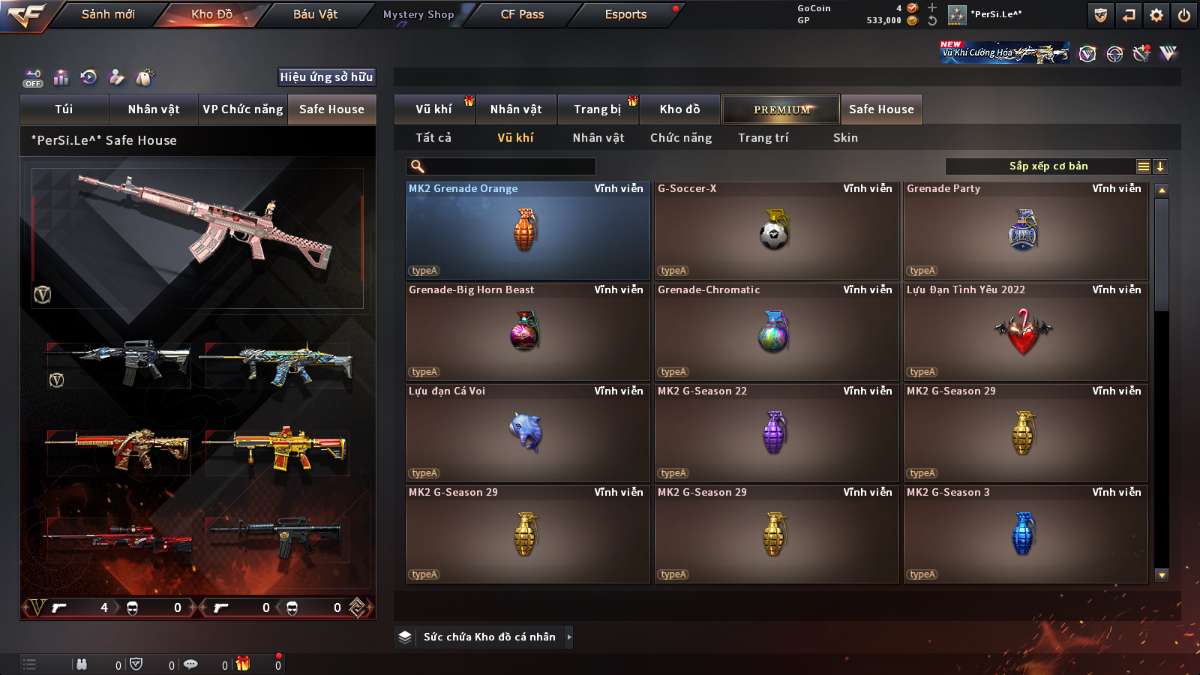 shop acc cf uy tin gia re